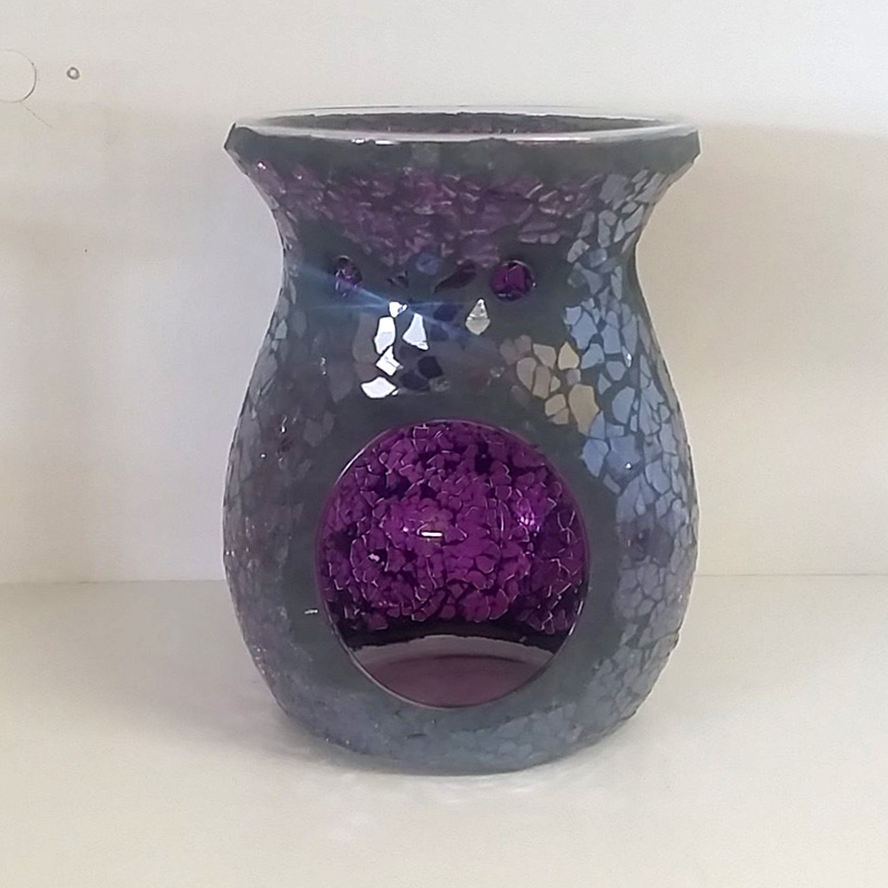 Dark Purple Mosaic Oil Burner Gift Pack