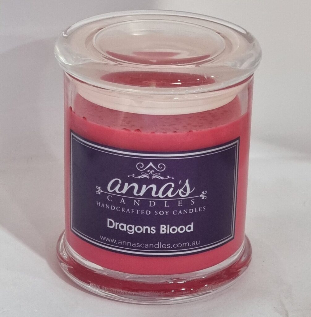 Dragon’s Blood Classic Timber Lid Candle Jar High Quality Hand