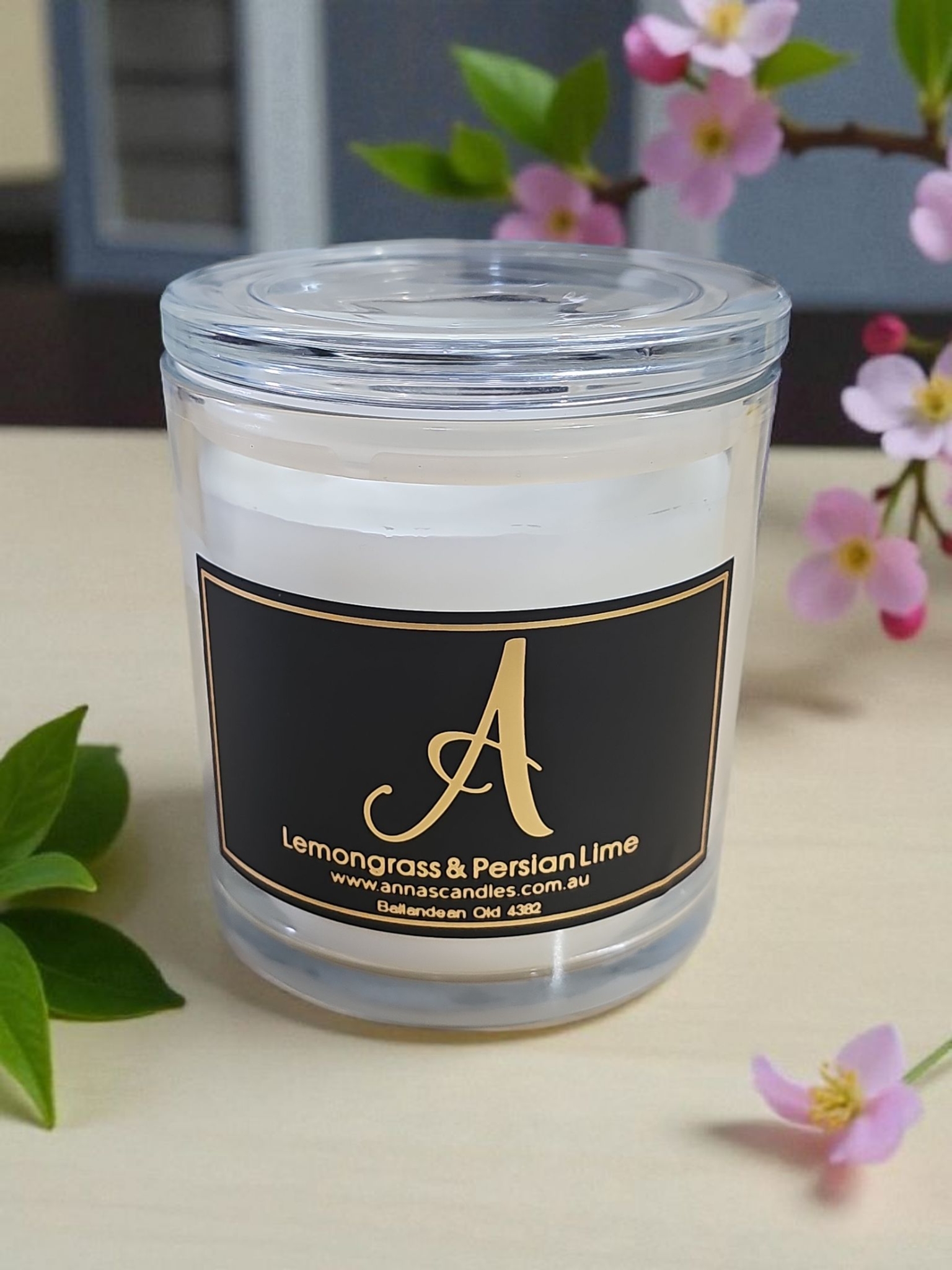 320g CLEAR GLASS CANDLE JAR