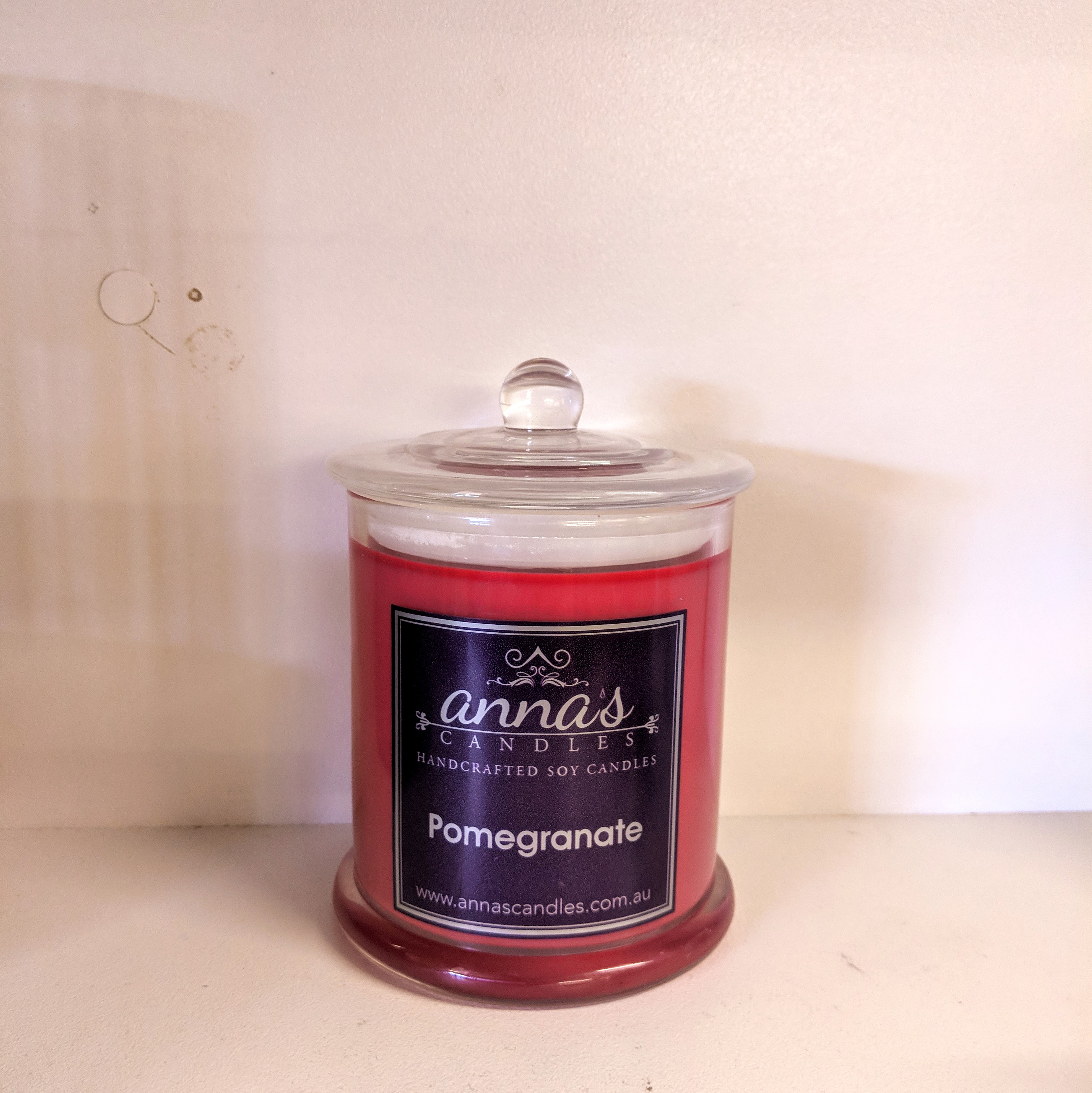 Pomegranate Candle Jar High Quality Hand Crafted Soy Candles QLD