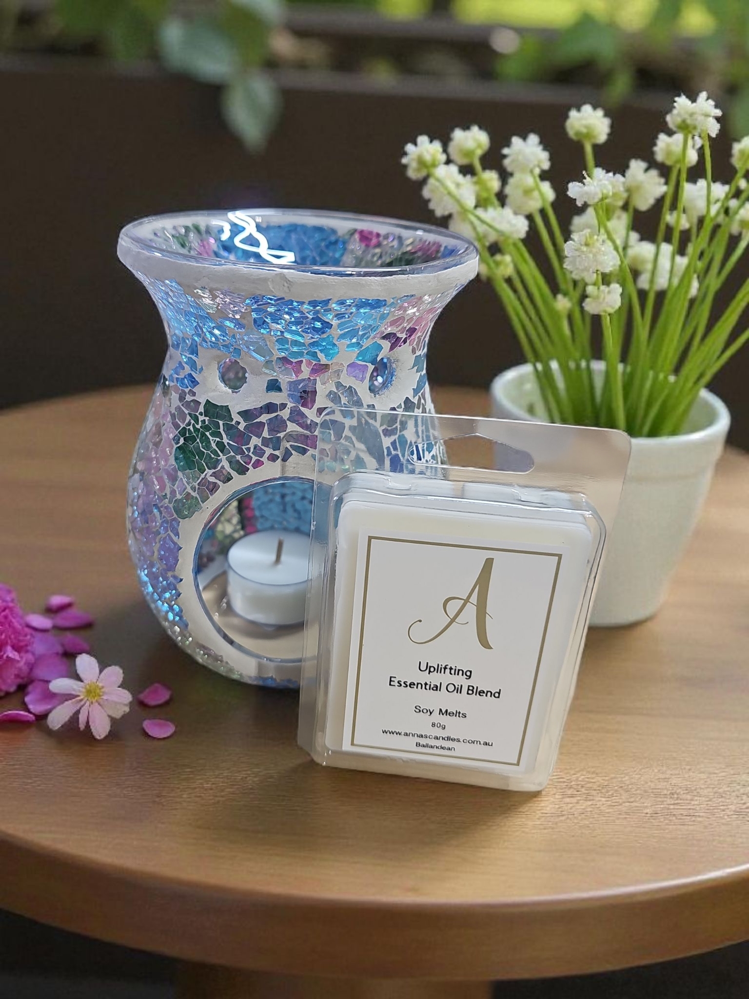 Sparkling Rainbow Mosaic Oil Burner